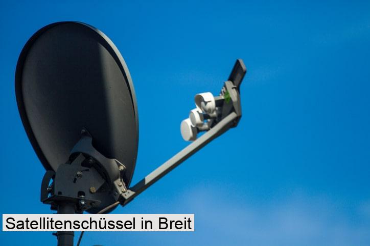 Satellitenschüssel in Breit